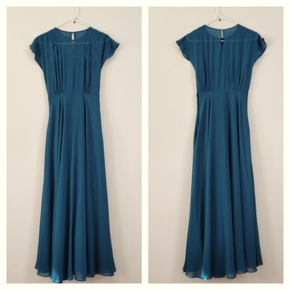 Modcloth Dresses & Skirts - Modcloth Geode Teal Jewel Maxi Dress